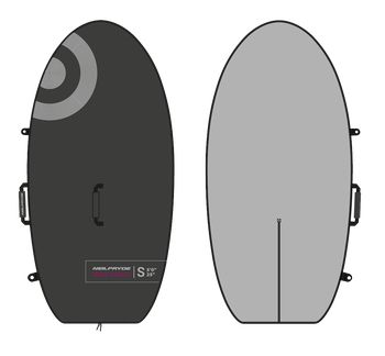 NeilPryde Wing Single 2025 S méretű wingfoil deszka huzat, strapabíró kialakítással és áthelyezett hordozófülekkel