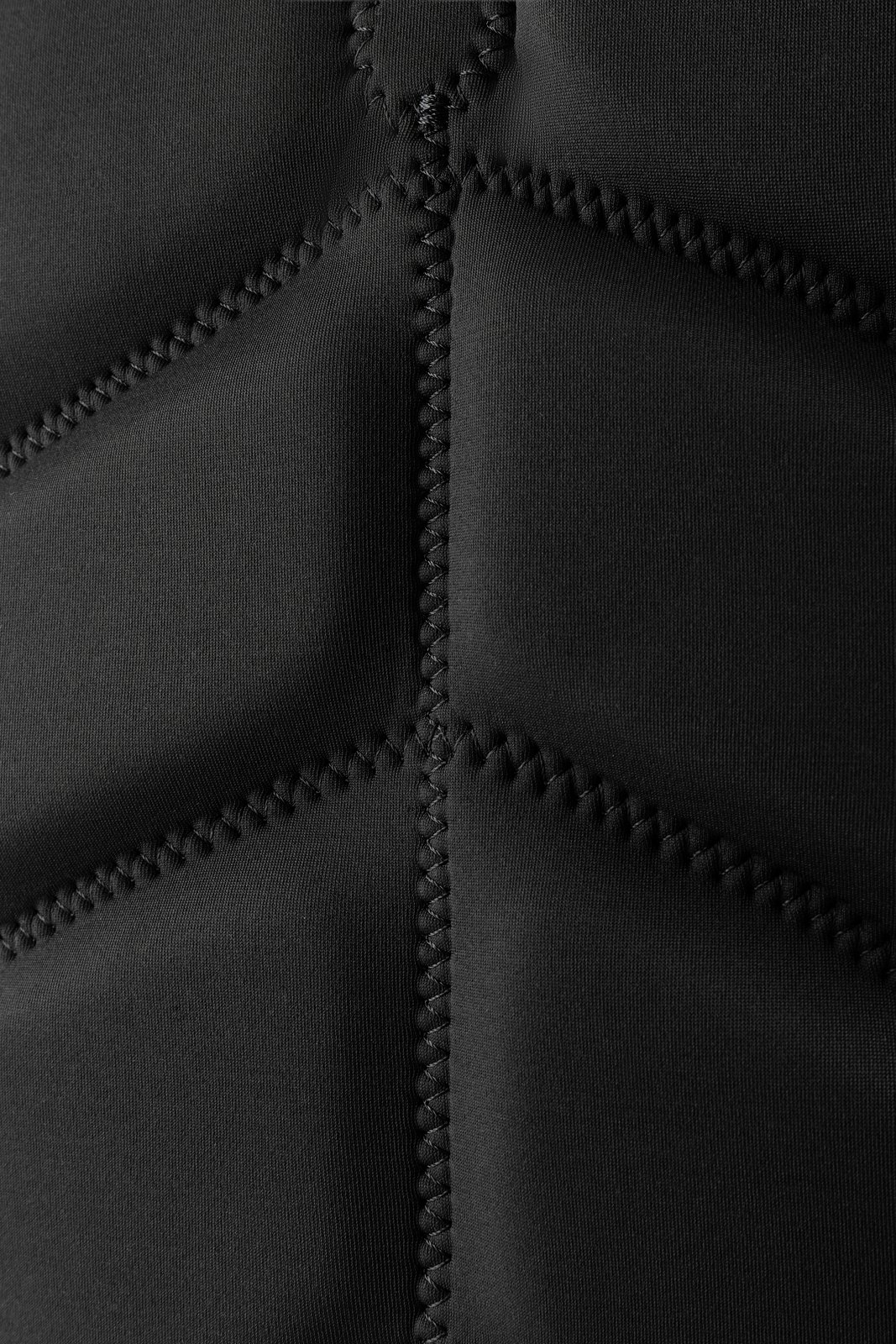 Combat Foil Impact Side Zip 2025 fekete mellény részletgazdag textúrája szegmentált habszivacs panelekkel és varrásokkal