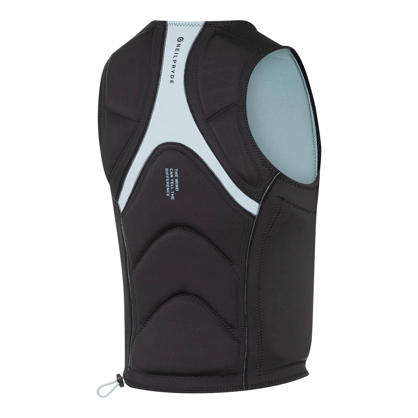 NeilPryde Combat Foil Impact SZ 2026 oldalcipzáras védőmellény hátulról, ergonomikus párnázással a wingfoilinghoz