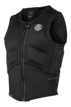 NeilPryde Combat Impact Front Zip 2025 fekete szörfös és wingos védőmellény elöl cipzáras kivitelben