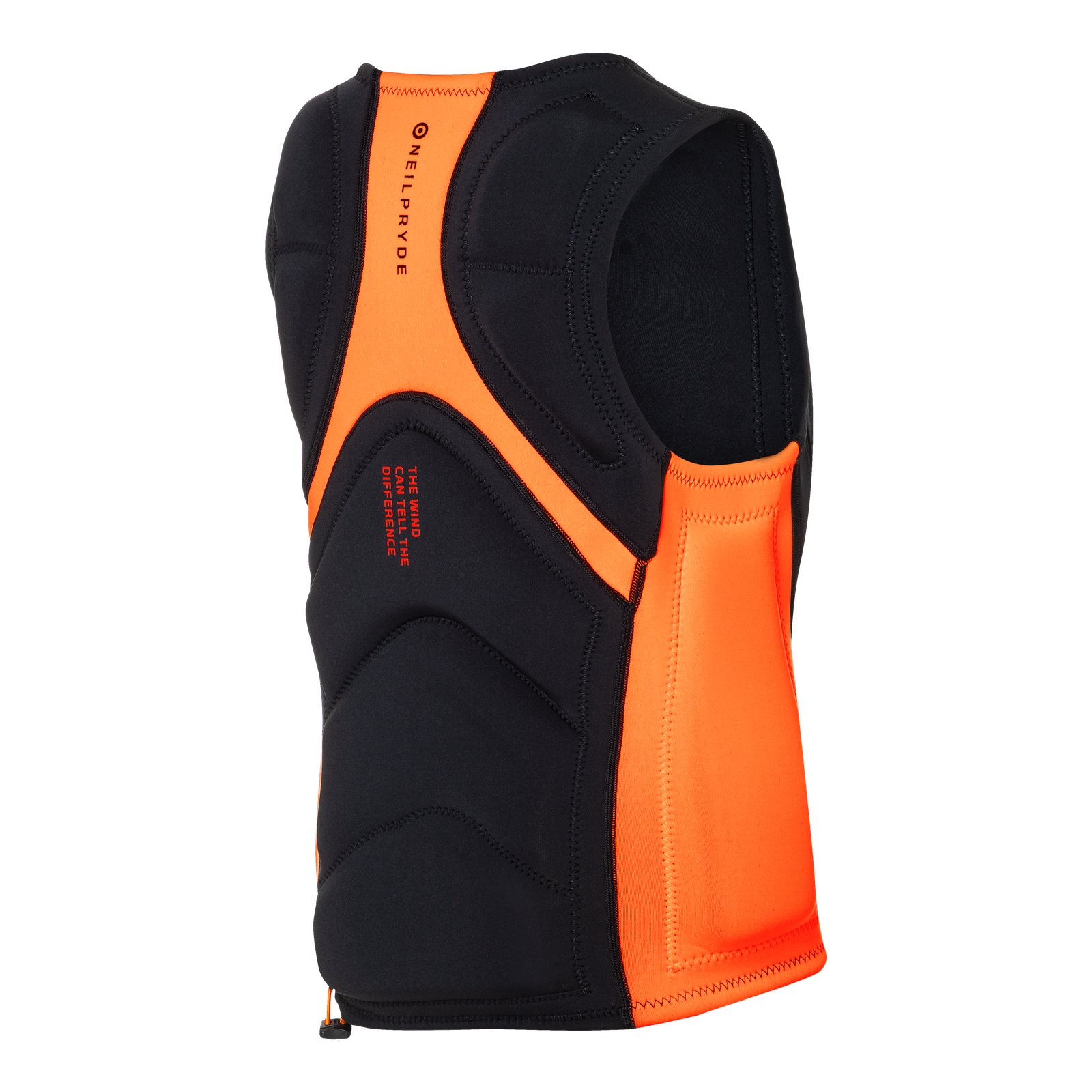 NeilPryde Combat Youth Foil Impact FZ 2026 fekete-narancs védőmellény hátulról