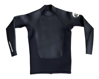 Cabrinha Neo Top 2025 hosszú ujjú neoprén felső fekete színben, cipzár nélküli kivitelben