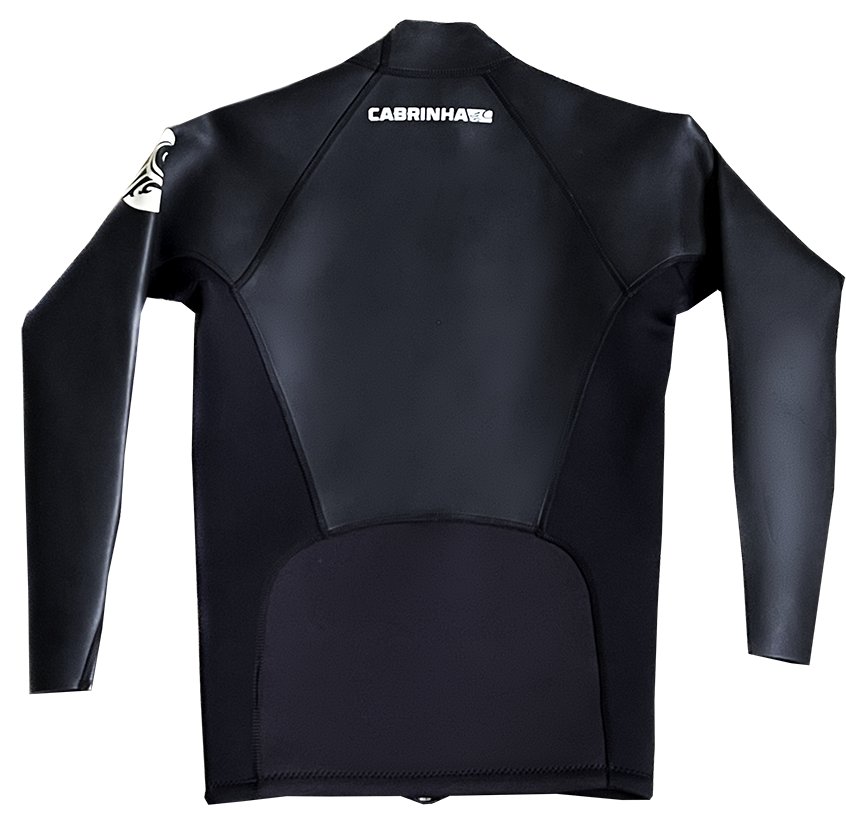 Cabrinha Neo Top 2025 hosszú ujjú fekete neoprén felső hátoldala