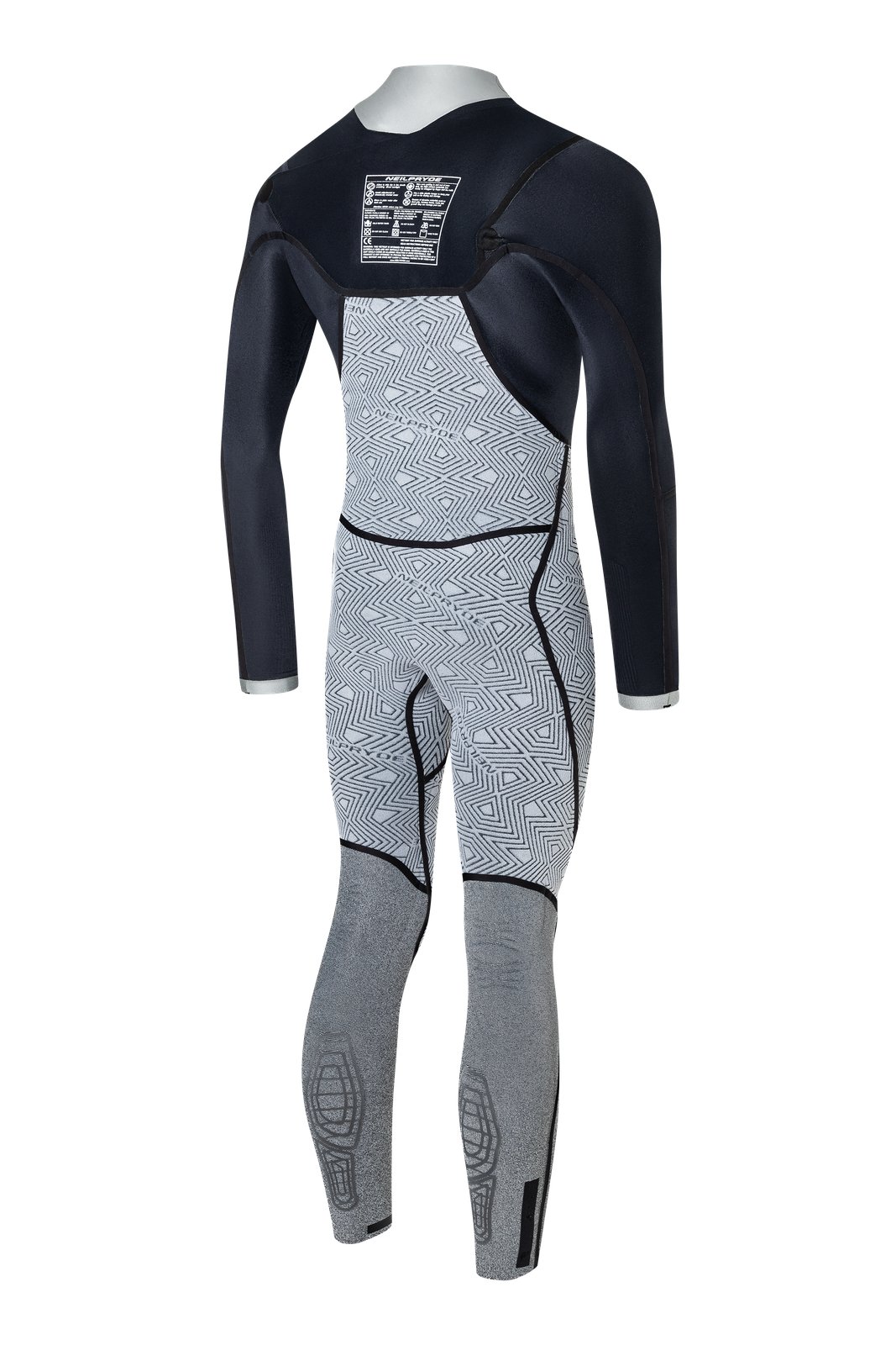 NeilPryde Combat 5/4 GBS téli neoprén ruha hátulról, G3 Armor Skin technológiával és megerősített panelekkel