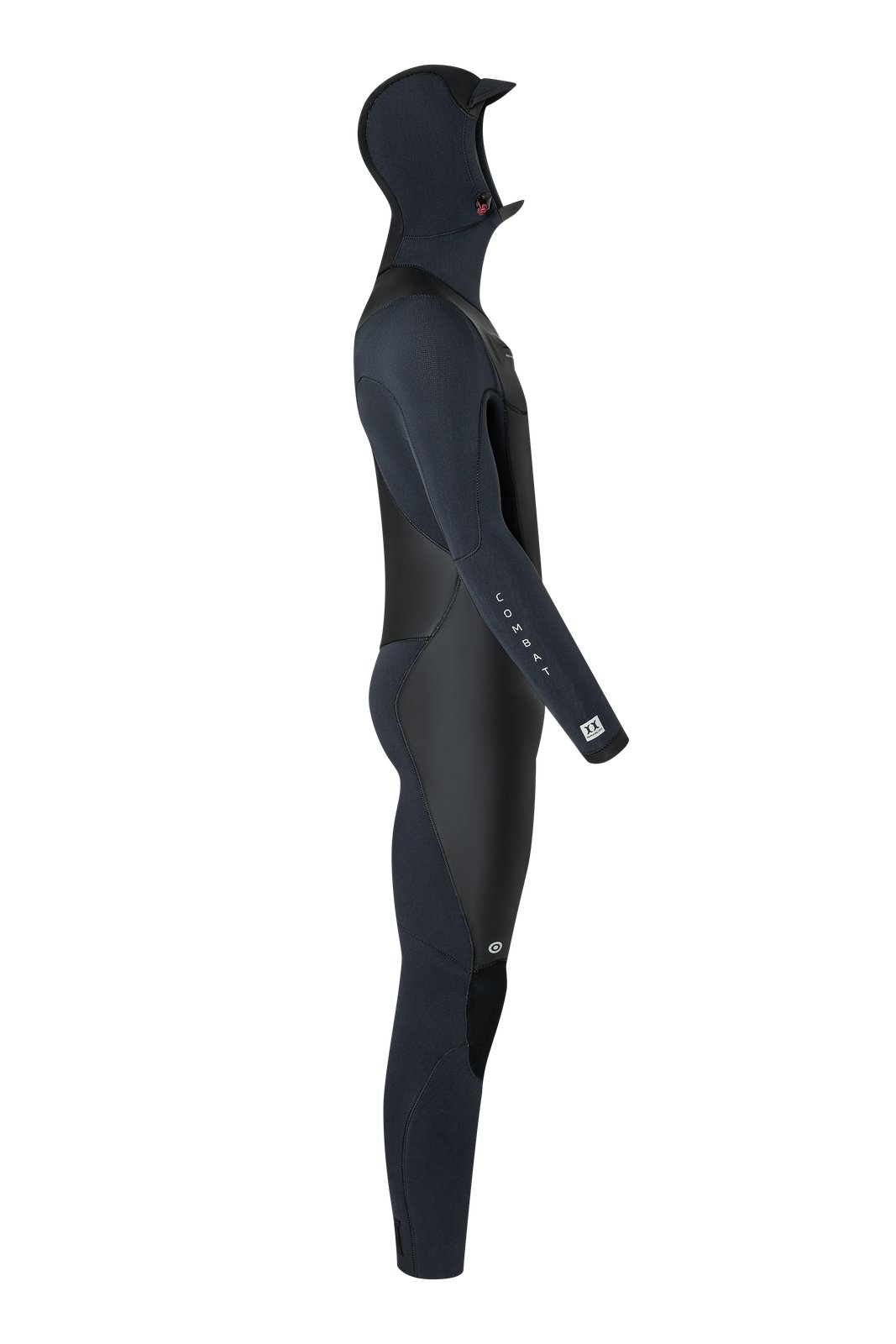 NeilPryde Combat 6/5 GBS férfi téli technikai nedvesruha beépített csuklyával, oldalnézet