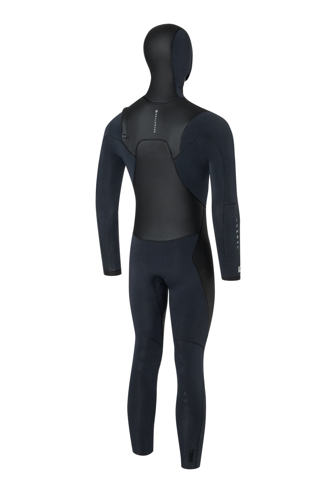 NeilPryde Combat 6/5 GBS téli szörfruha beépített kapucnival, hátulnézet