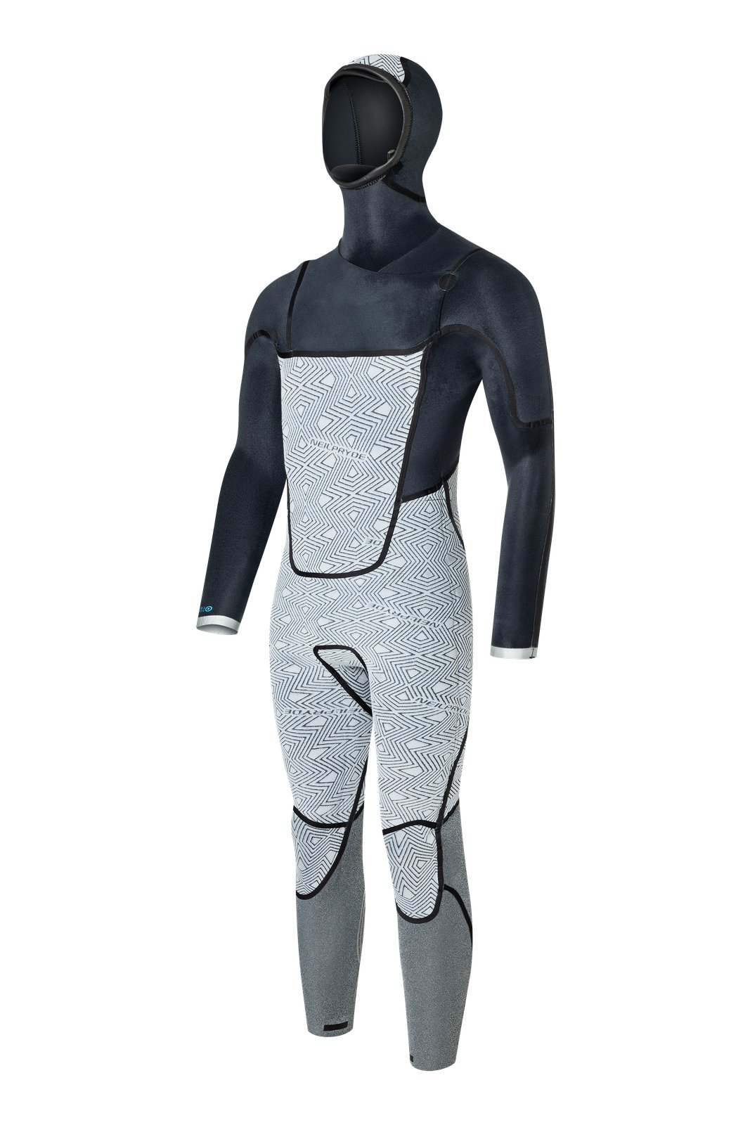 NeilPryde Combat 6/5 FZ 2025 technikai téli neoprén ruha beépített kapucnival hidegvízi vízisporthoz