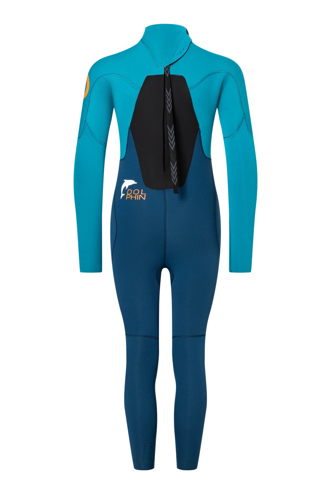 Dolphin Youth 5/4 GBS hátul cipzáras gyerek neoprén ruha kék színben
