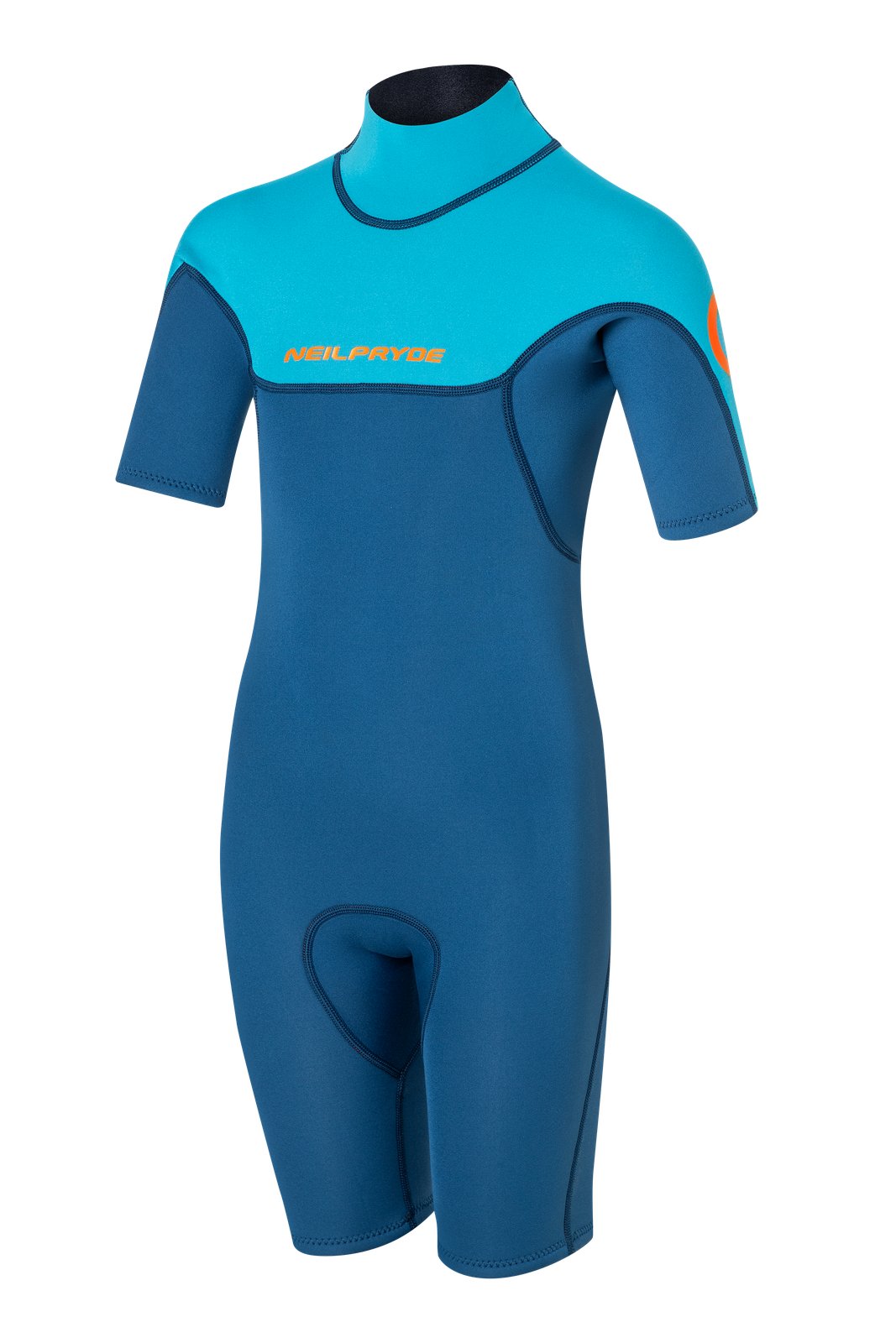 NeilPryde Dolphin 2/2 mm rövid ujjú és rövid szárú gyerek neoprén ruha hátul cipzáras kivitelben nyári vízi sportokhoz