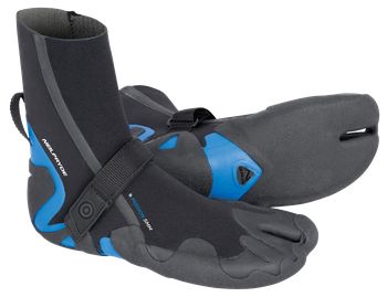 NeilPryde Mission HC 5mm vastag split-toe szörfcipő Thermocore béléssel és kék részletekkel