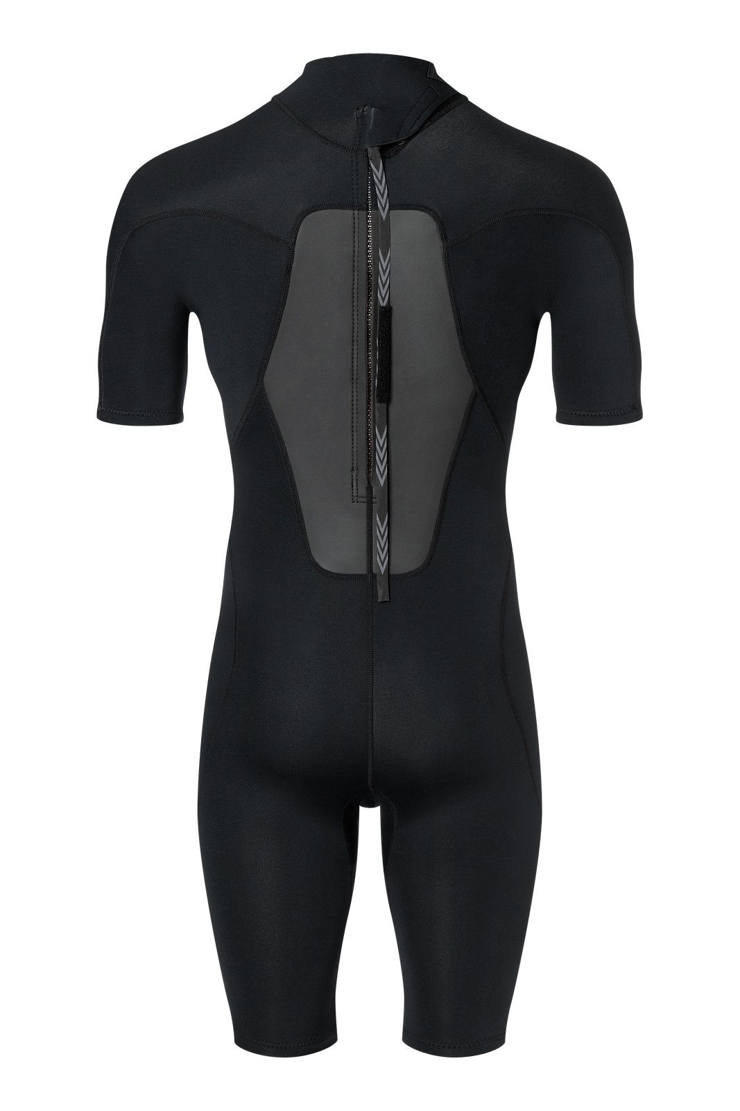 Nexus Shorty 2/2 BZ 2026 rövid szárú neoprén ruha hátulról, Quick Zip rendszerrel és thermal mesh hátpanellel