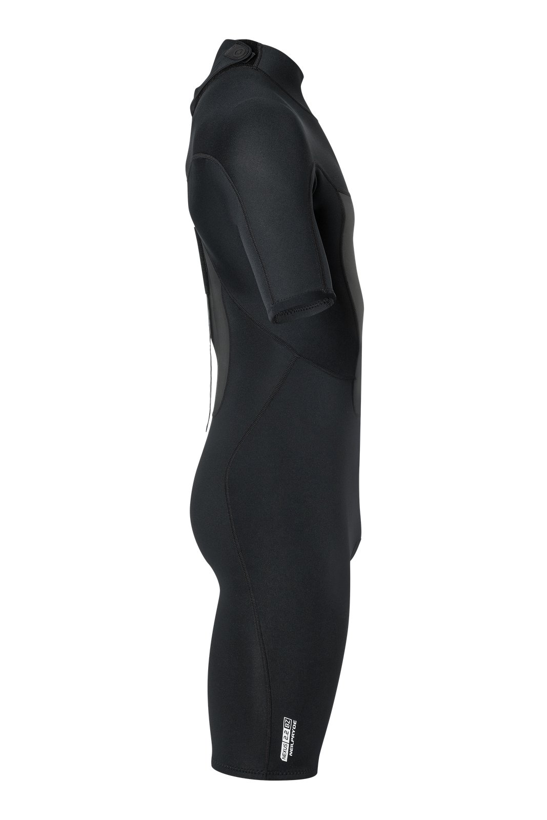Nexus Shorty 2/2 BZ 2026 fekete férfi neoprén ruha oldalnézetből, rövid szárú kivitelben