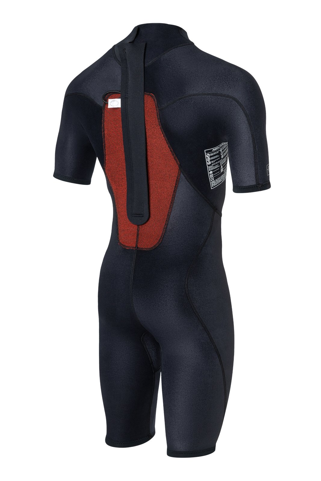 Nexus Shorty 2/2 BZ 2026 rövid szárú neoprén ruha hátulról, cipzáras kivitelben