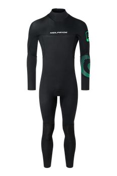 Fekete NeilPryde 5/4/3-as hosszúszárú neoprén ruha hátul cipzáras kivitelben