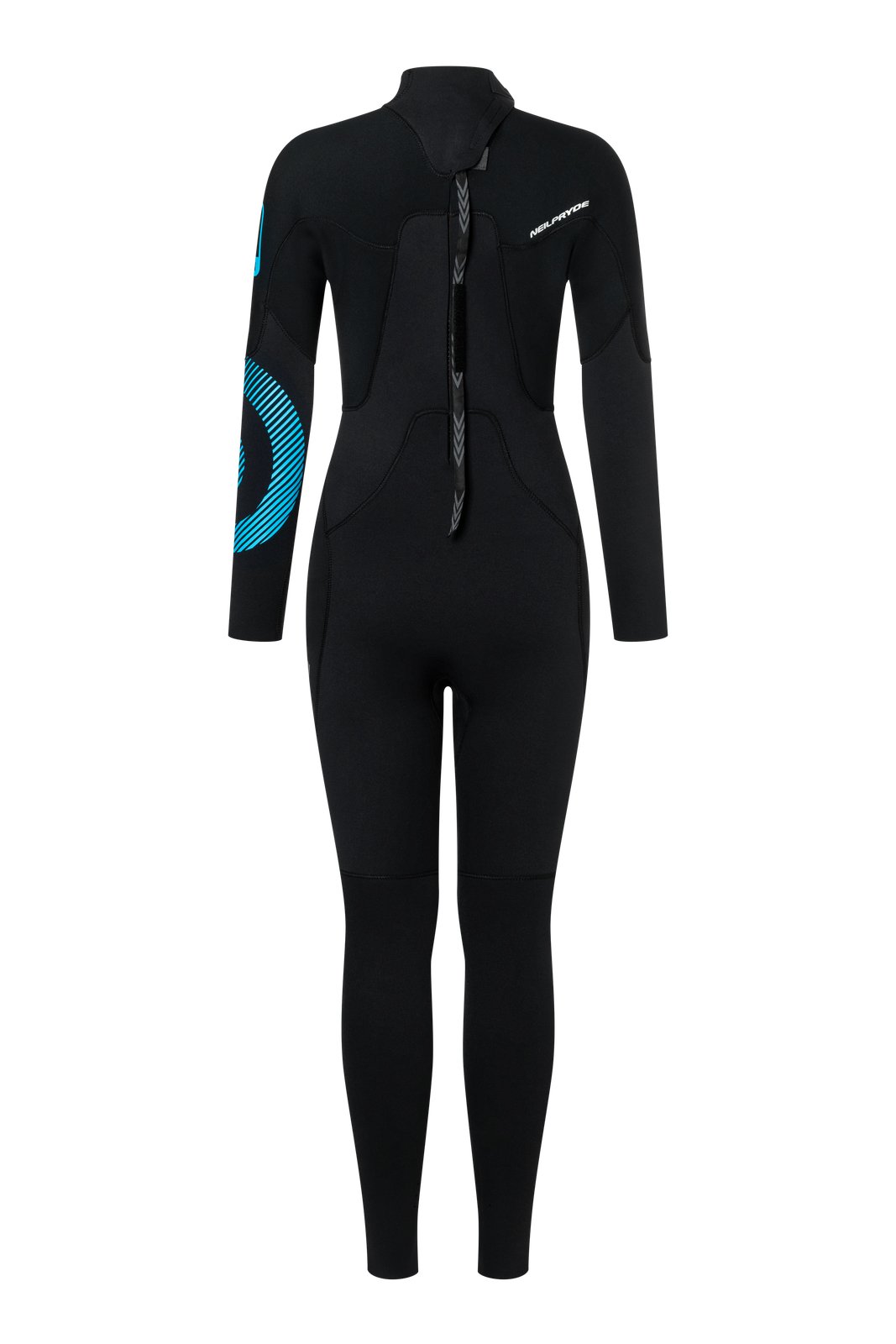 NeilPryde Rental Fullsuit GBS 5/4 BZ 2026 neoprén ruha hátulról, cipzáras kialakítással