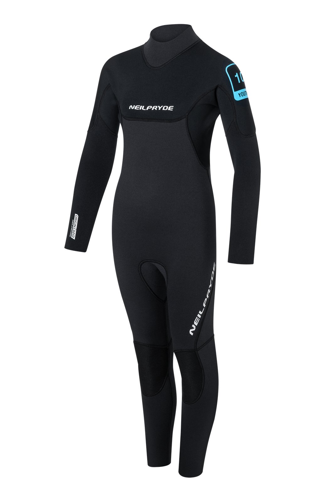 Fekete színű NeilPryde Rental Youth 3/2 B/Z 2026 gyerek neoprén ruha hátul cipzáras kialakítással