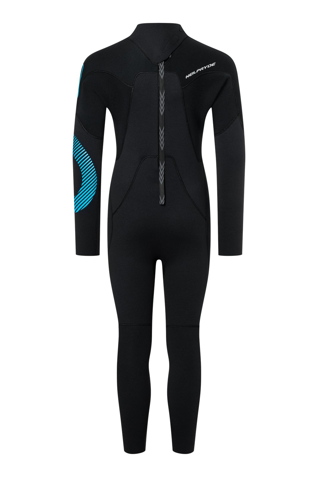 Hátul cipzáras NeilPryde Rental Youth 5/4 2026 gyerek neoprén ruha fekete színben