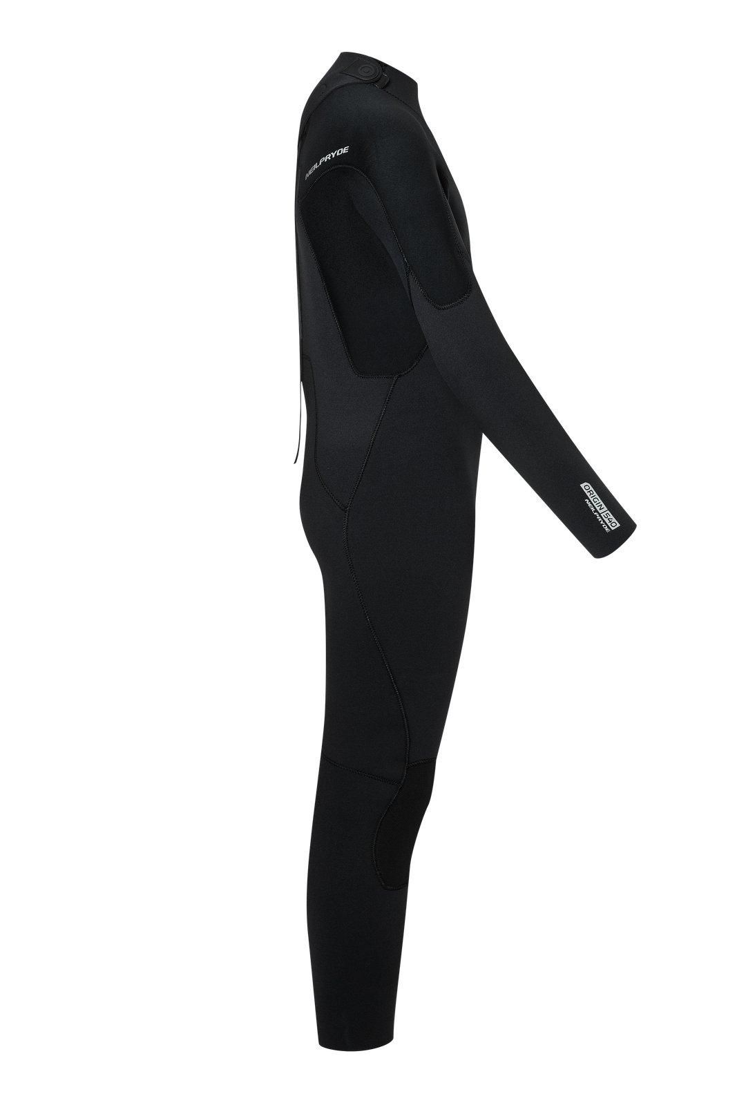 Fekete színű NeilPryde Rental Youth 5/4-es gyerek szörnyruha oldalnézetből