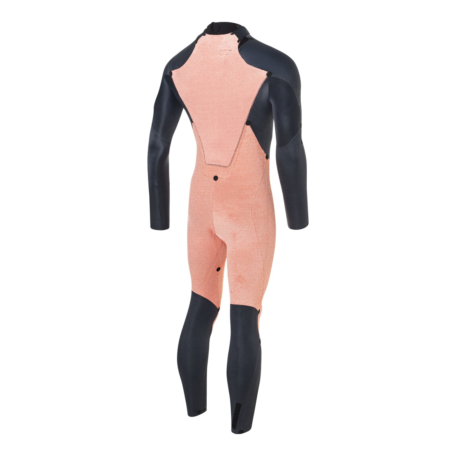 NeilPryde Rise 5/4 Fullsuit GBS hátulnézet E3 Entry rendszerrel és Hotcell hőszigeteléssel