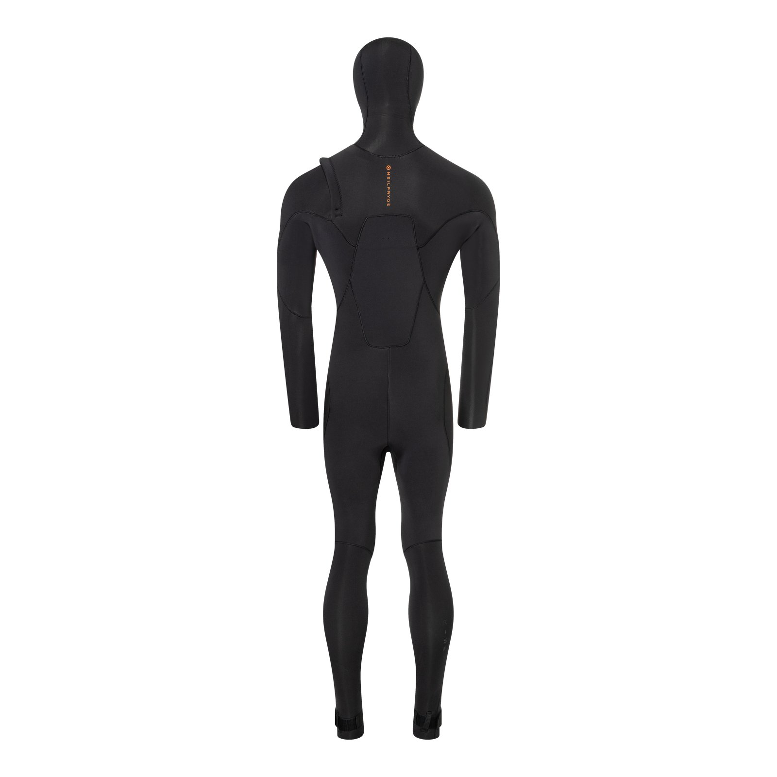 NeilPryde Rise 5/4 Hooded GBS FZ 2026 típusú csuklyás férfi neoprén ruha hátulról