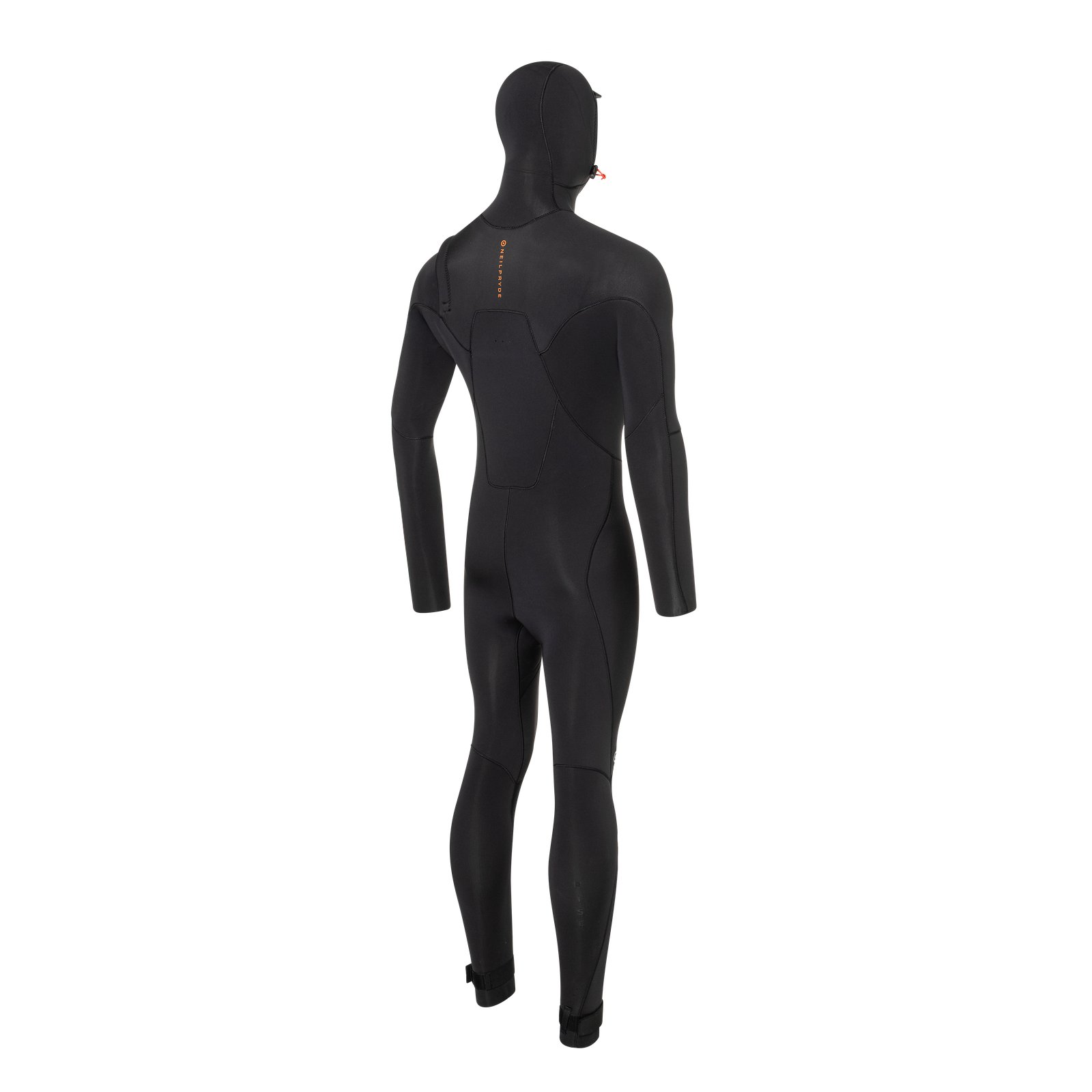 NeilPryde Rise 5/4 Hooded GBS FZ 2026 férfi neoprén ruha hátulnézetből, integrált kapucnival hideg vízi sportokhoz