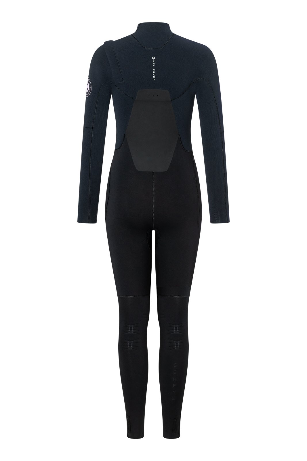 NeilPryde Serene 4/3 GBS női szörfruha elölzipzáras kialakítással, hátulnézetben