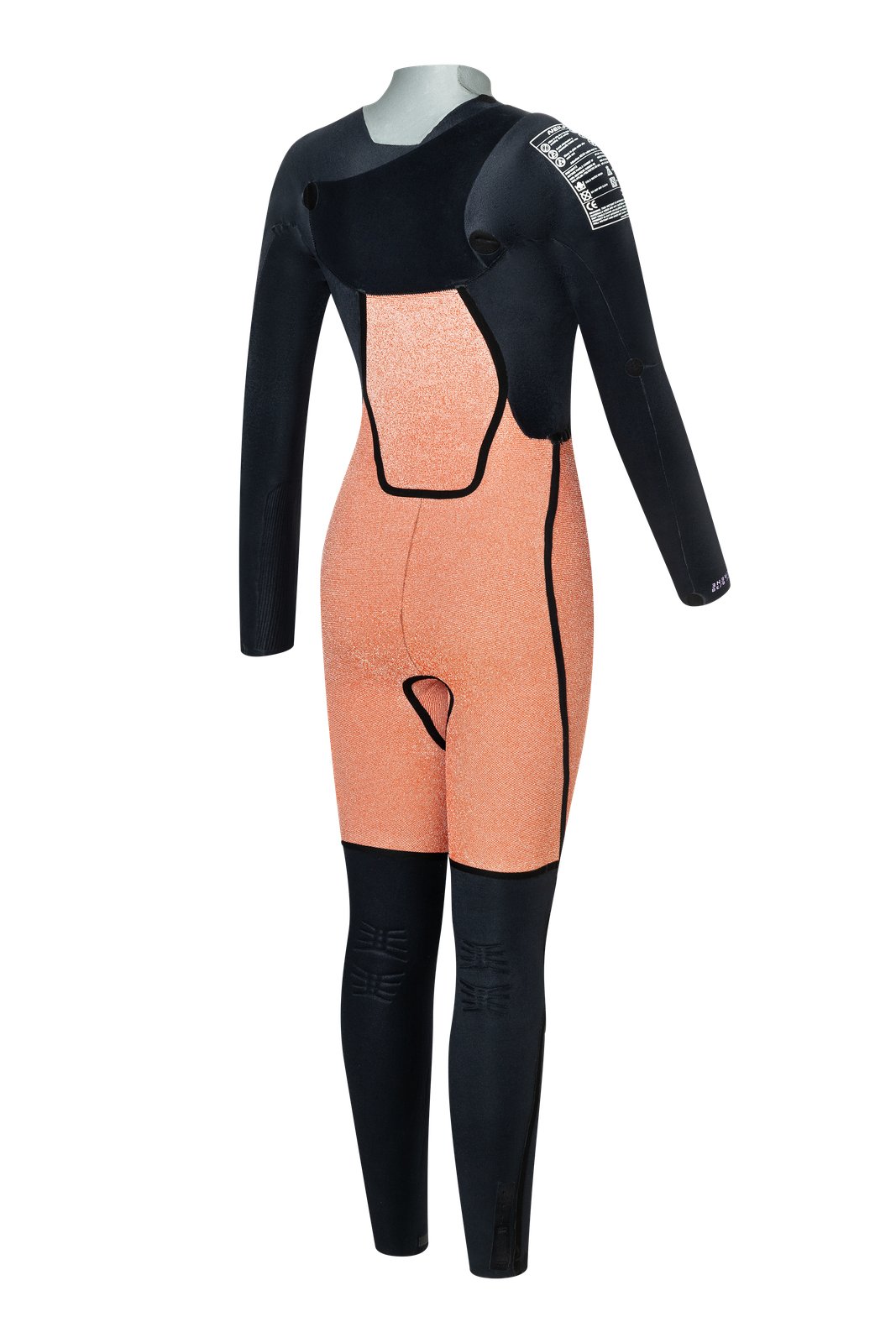 Serene 4/3 FZ női neoprén ruha hátulról, Hotcell 3GN hőszigeteléssel és rugalmas Limestone neoprén anyaggal
