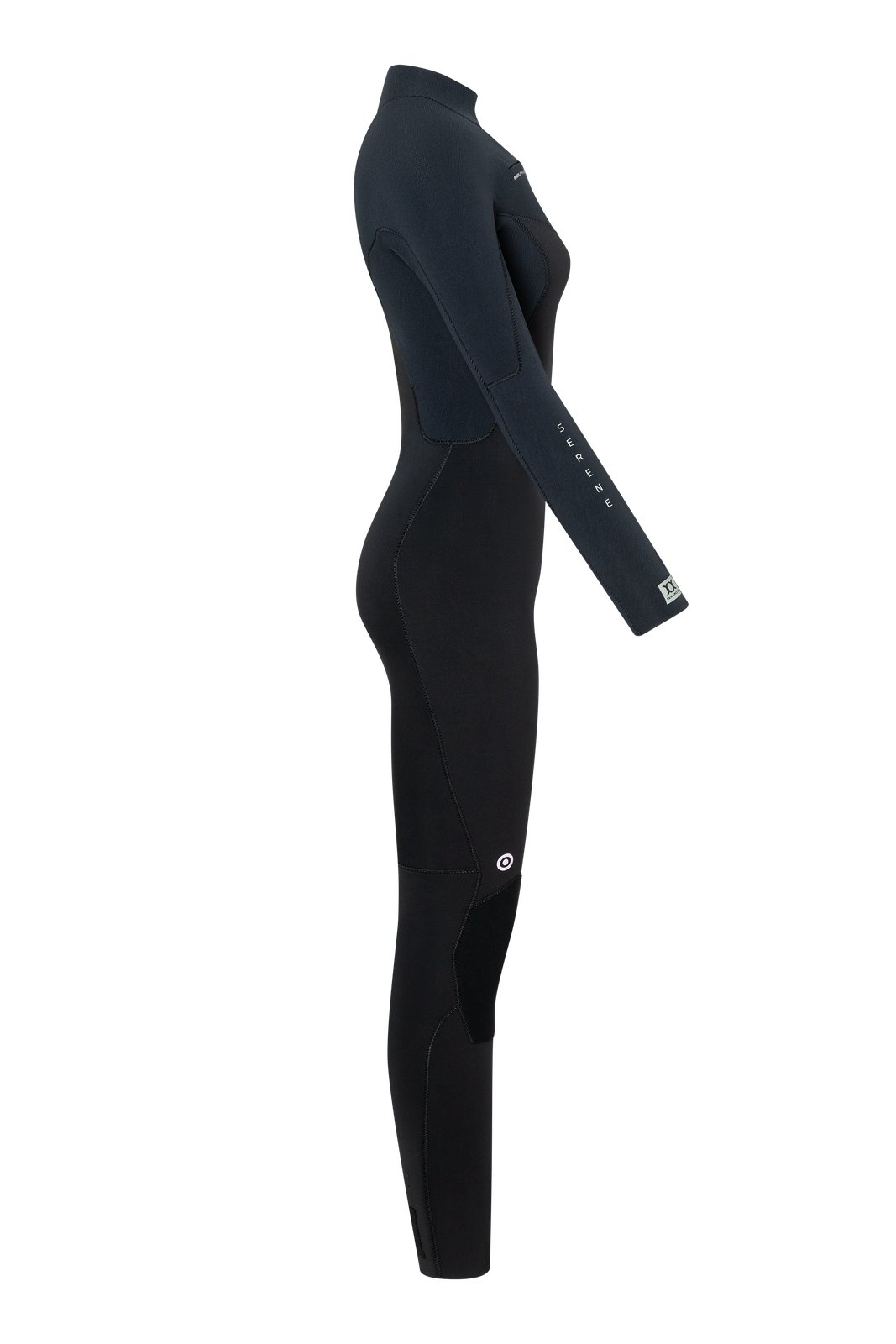 Serene 4/3 mm-es női neoprén ruha elölzipzáras kivitelben, fekete színben