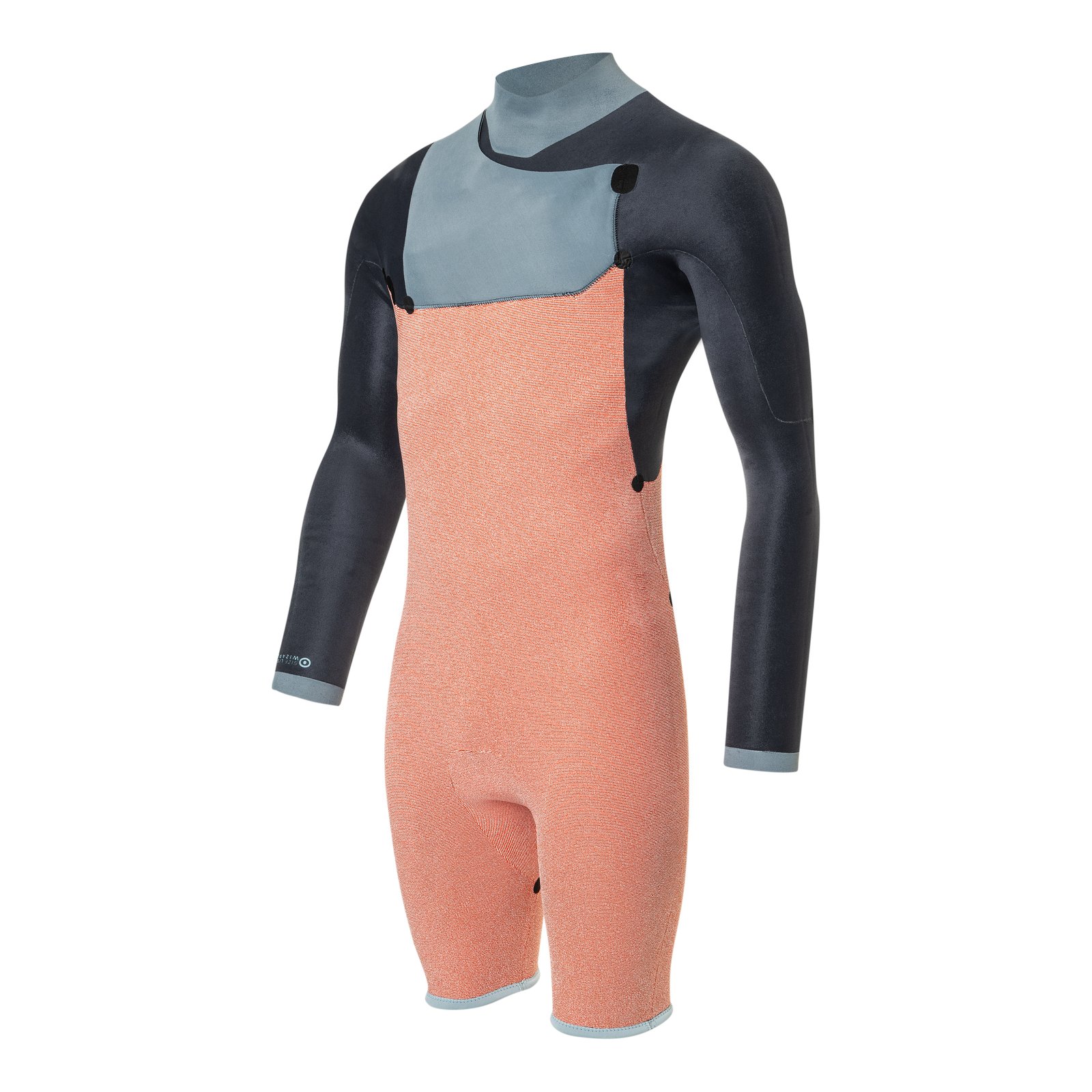 Wizard 3/2 Shorty L/S GBS FZ 2026 nyári neoprén ruha elöl cipzáras kialakítással