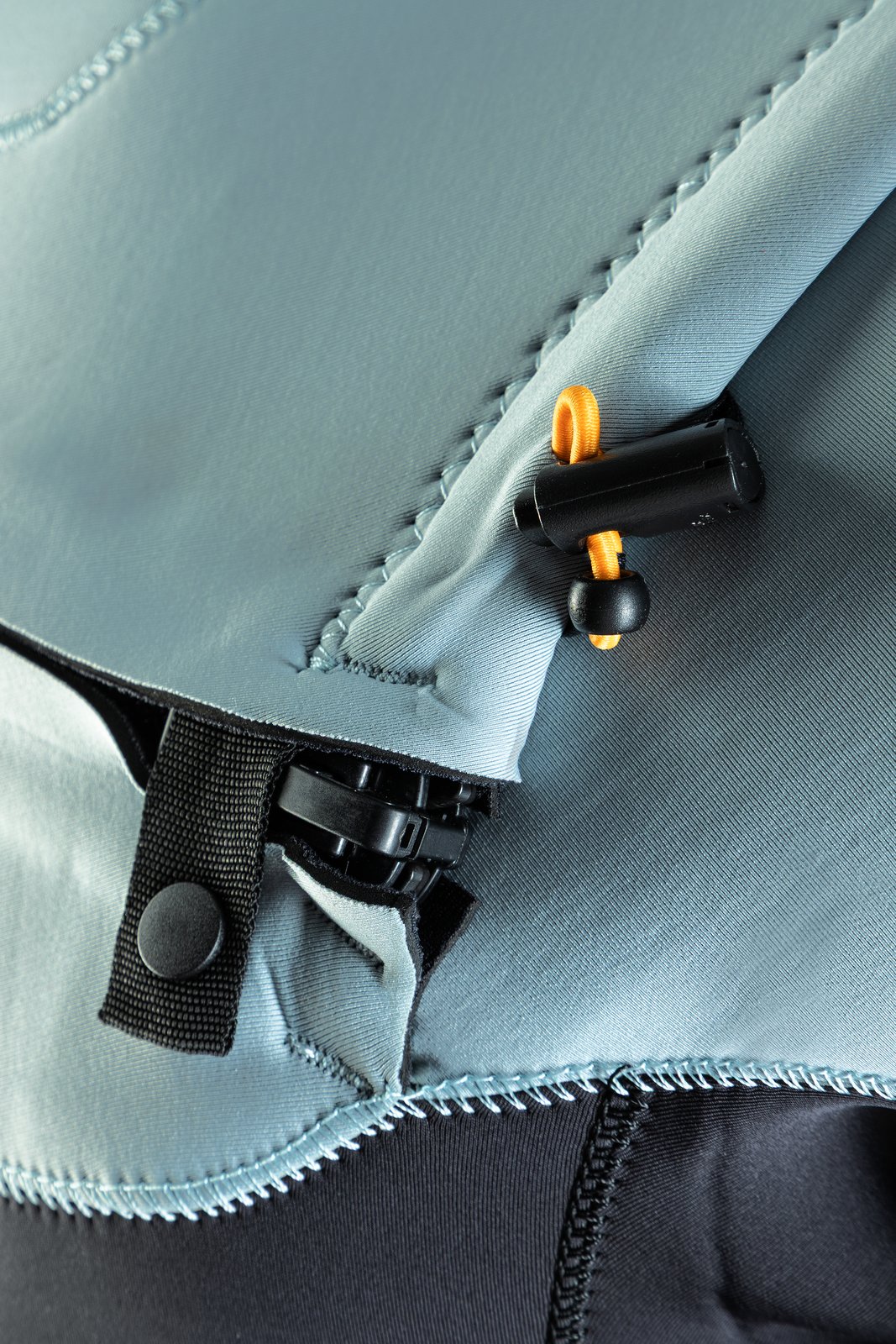 Wizard 4/3 Fullsuit GBS FZ 2026 neopren ruha Quick Zip rendszer részlete