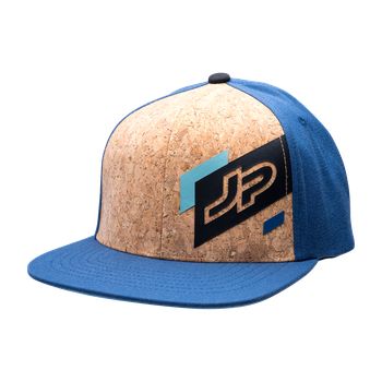 Kék színű JP baseball sapka parafa betétekkel és JP logóval