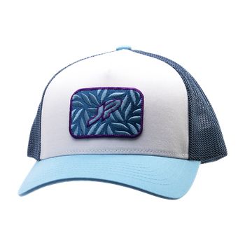 Világoskék sildes, fehér előlapos és sötétkék hálós JP Floral Net Cap 2026 baseball sapka