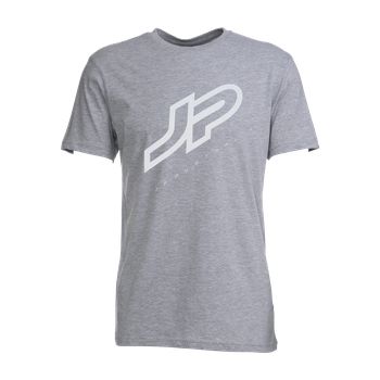 szürke színű, JP feliratos férfi póló 2026-os kollekció