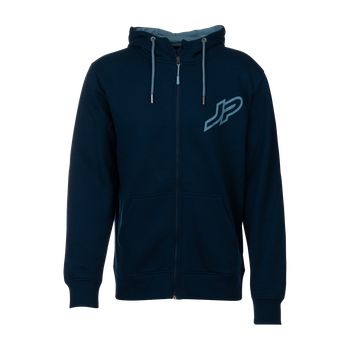 Sötétkék JP cipzáras férfi kapucnis felső 2026-os modell