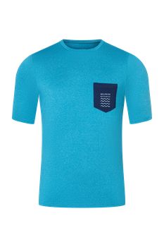 NeilPryde Nano Tee S/S 2026 rövid ujjú technikai póló Aqua silk anyagból, UV-védelemmel és mellzsebbel
