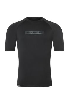 Rövid ujjú fekete NeilPryde Rise rashguard UV-védelemmel a vízi sportokhoz