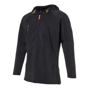 Stormchaser 2026 neoprén dzseki fekete színben, húzózsinóros kapucnival és technikai zsebekkel vízi sportokhoz