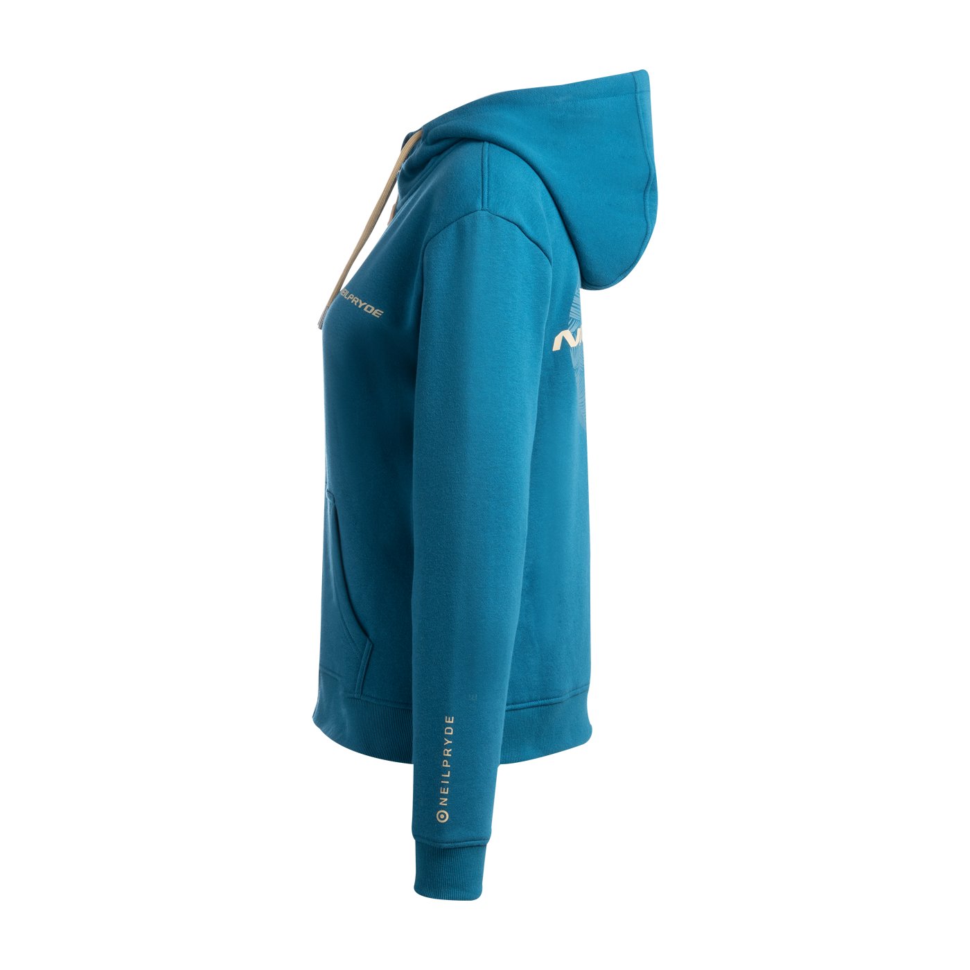 NP WS női kapucnis pulóver 2026-os modell kék színben, karcsúsított fazonnal