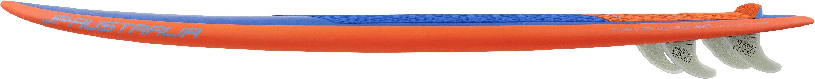 JP-Australia Surf Wide 2025 hullámszörfözésre tervezett SUP deszka narancssárga és kék színben