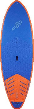 JP Surf Wide 2025 kék-narancs színű hullámlovas SUP deszka felülnézetből
