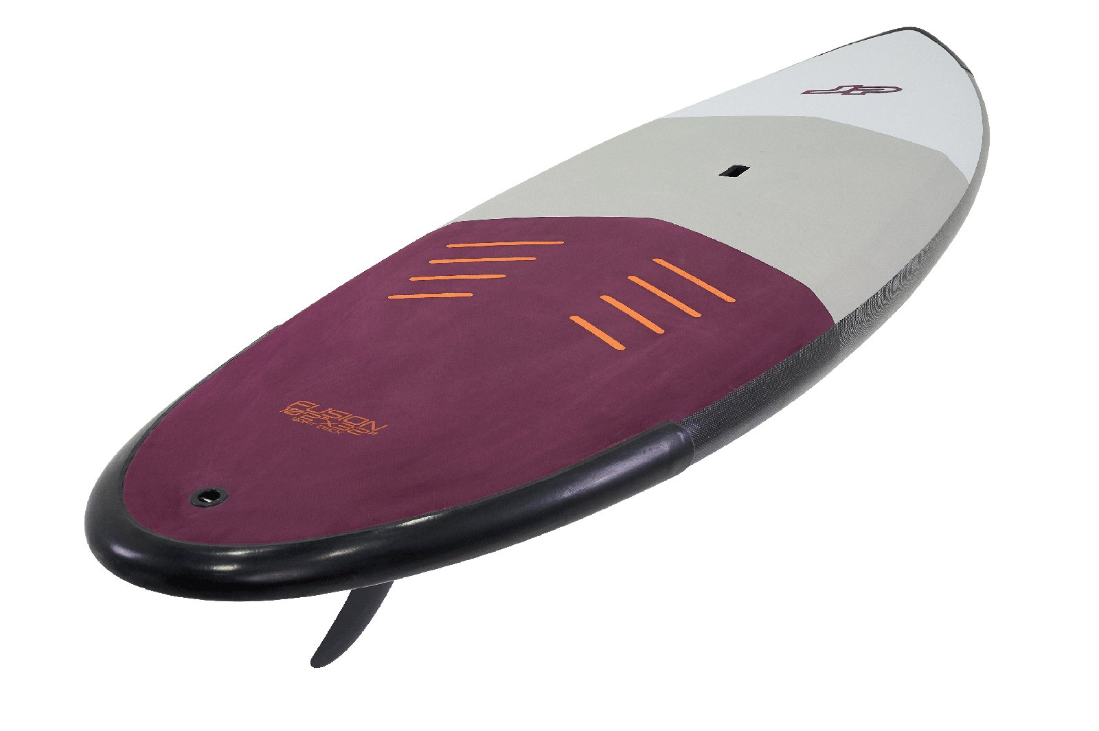Fusion 2025 Soft Deck hullámlovas SUP deszka bordó és szürke színben, egy szkeggel