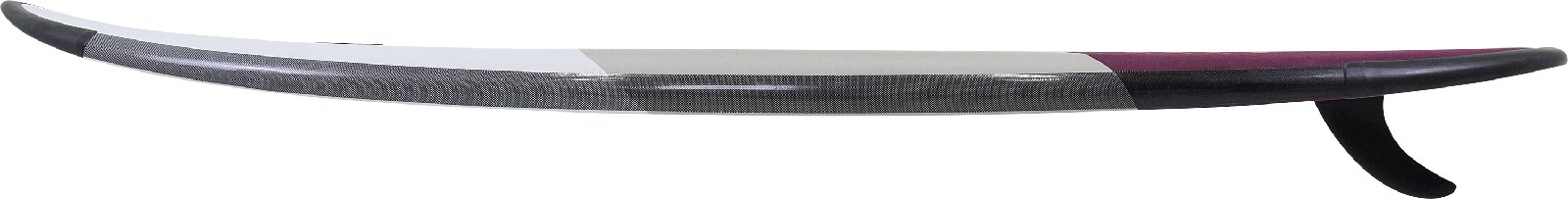 Fusion 2025 SUP deszka oldalnézetből, hullámlovaglásra tervezett deszkaprofillal