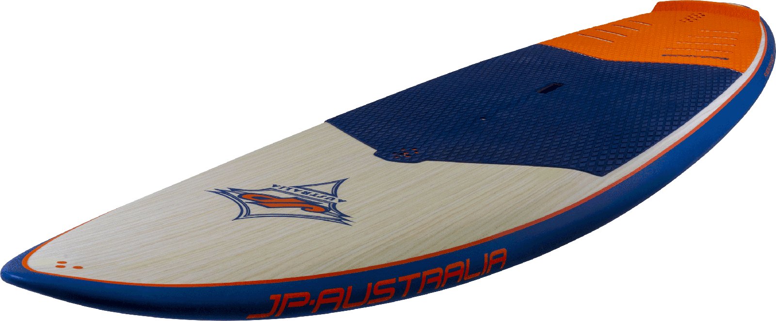JP-Australia Fusion 2025 all-round hullámlovas SUP deszka kék és narancs színösszeállításban