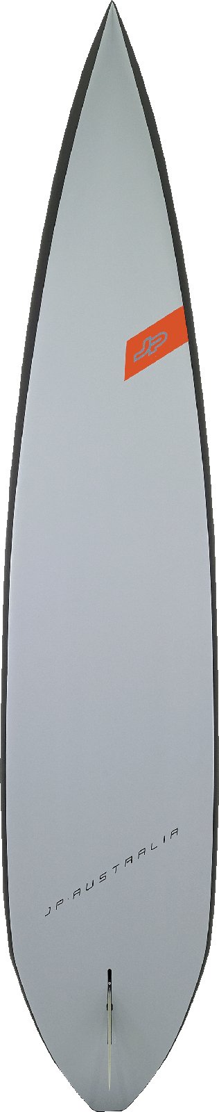 JP GT-S 2025 túra SUP deszka felülnézetből, keskeny orral és stabil kialakítással túrázáshoz és gyors evezéshez