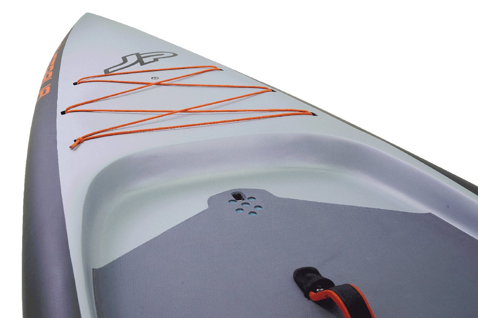 JP GT-S 2025 túra SUP deszka orr része poggyászrögzítő gumikötéllel és süllyesztett cockpit kialakítással