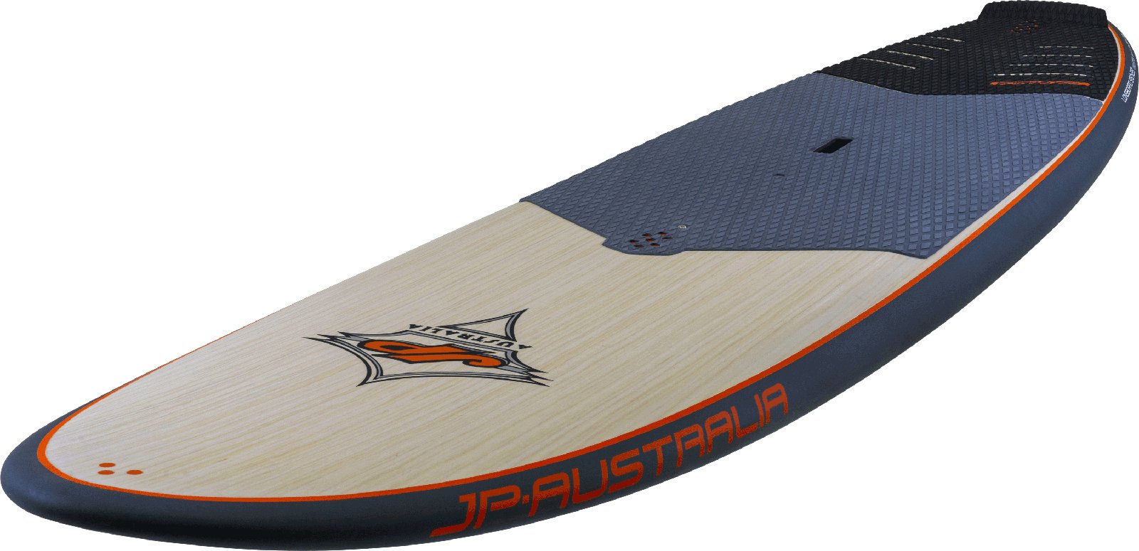 JP-Australia Hybrid 2025 túra és hullámlovagló SUP deszka fa mintázatú deckpaddal