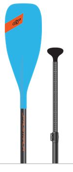 ketszeres JP Australia Glass allithato SUP evezolapat kerek ABS markolattal es vilagoskek tollal