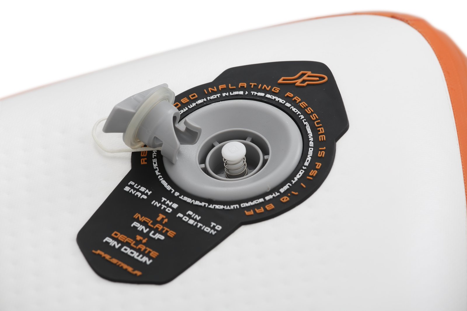 JP AllroundAir LE 3DS 2025 felfújható SUP deszka szelepe a gyártói útmutatóval