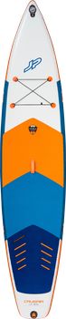 JP CruisAir 5" LE 3DS 2025 touring felfújható SUP deszka narancssárga és kék színösszeállításban