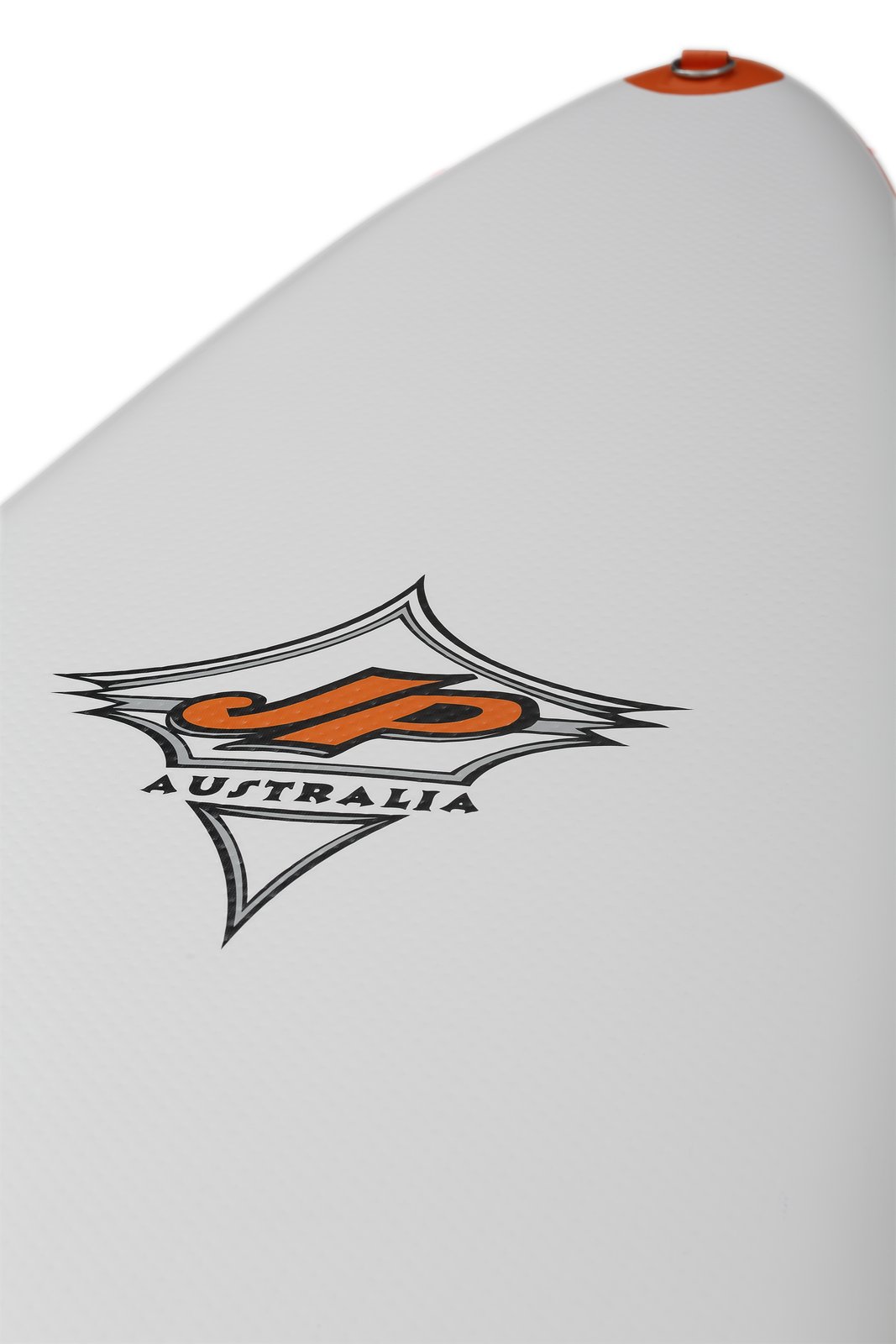 JP Australia CruisAir SL 2025 felfújható SUP deszka orr-része és logója